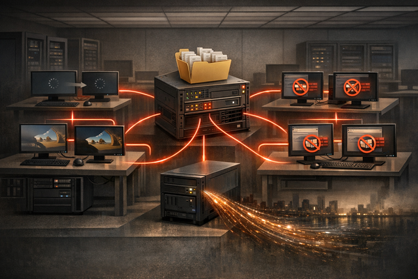 Active Directory Group Policy distributing ransomware disruption across Windows workstations